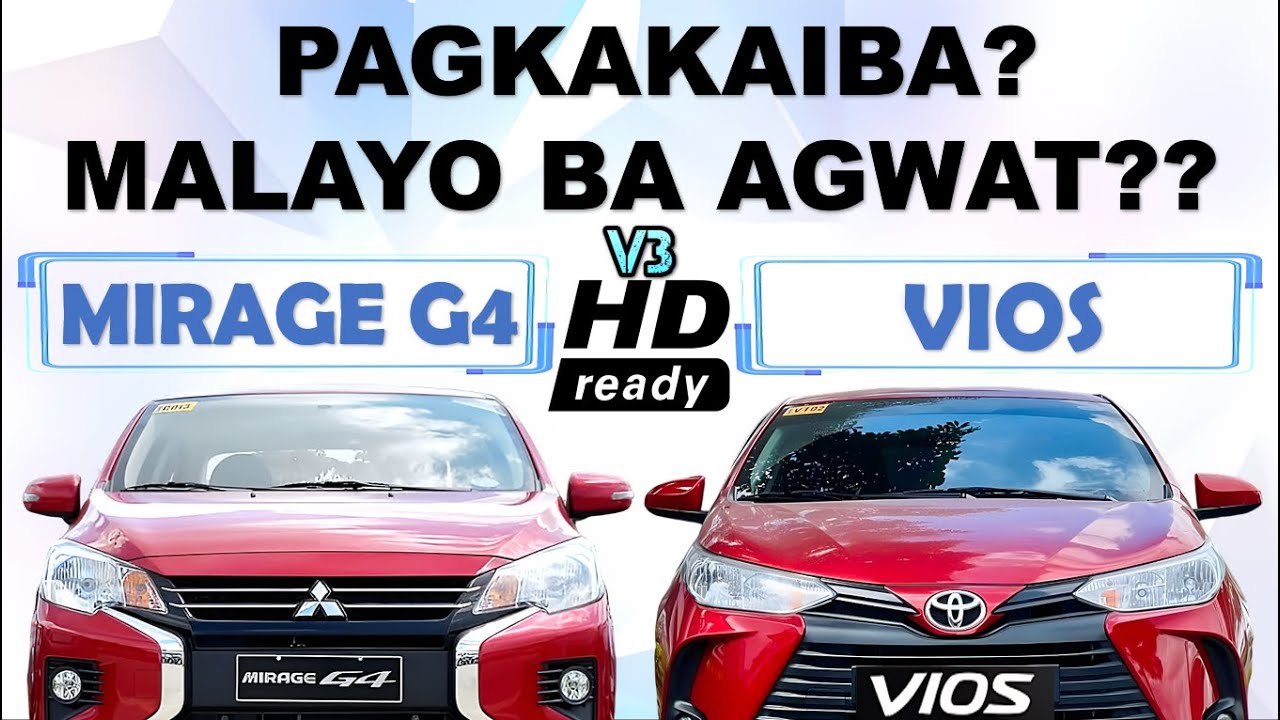 Pagkakaiba ng 2024 Mirage G4 GLS, GLX 🚗| 🆅🆂 |🚙 2024 Vios GR Sport, G, XLE, XE