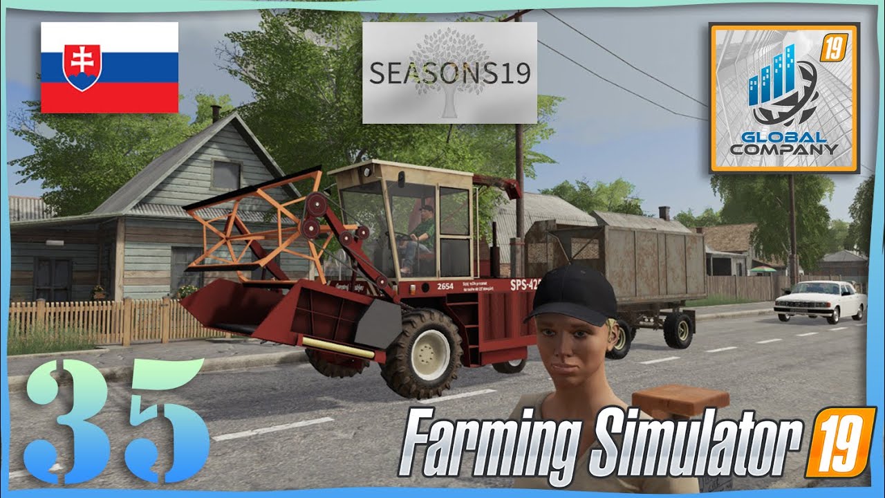 Slovak village (FS19 CZ/SK) #35 | Komentované video | CZ Let's Play  | Seasons mod |  Global Company