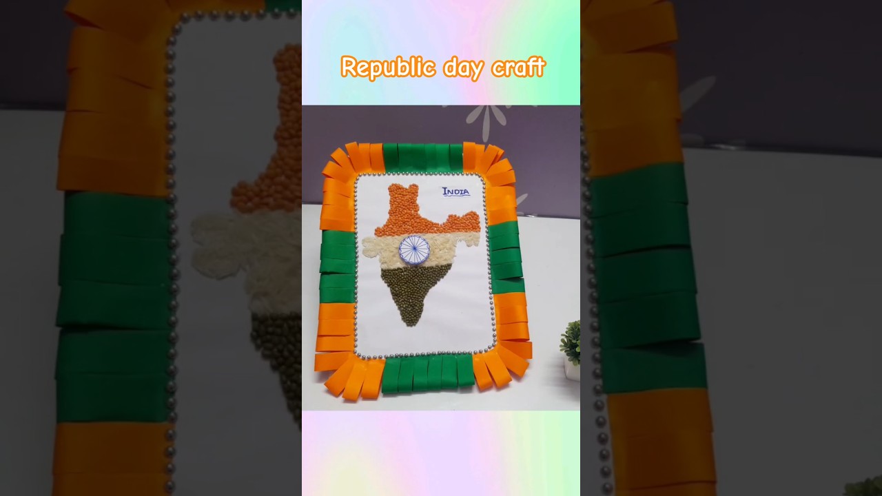 India's Map 🌍 making with Rice and pulses 