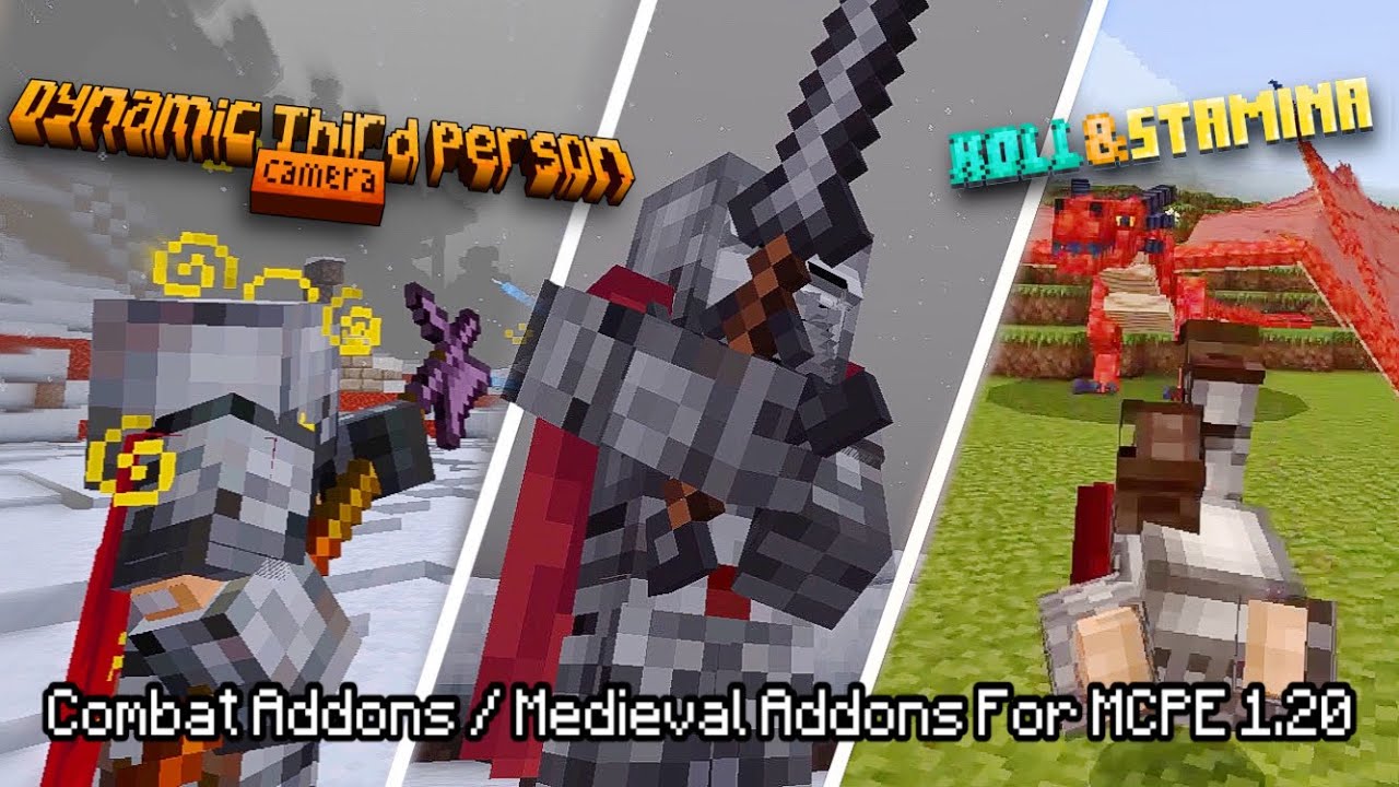 Best Medieval Combat / Medieval Survival Addons For MCPE 1.20+