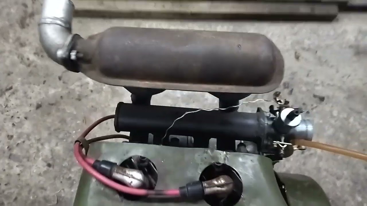 УД-2 с самодельным резонатором и глушителем.