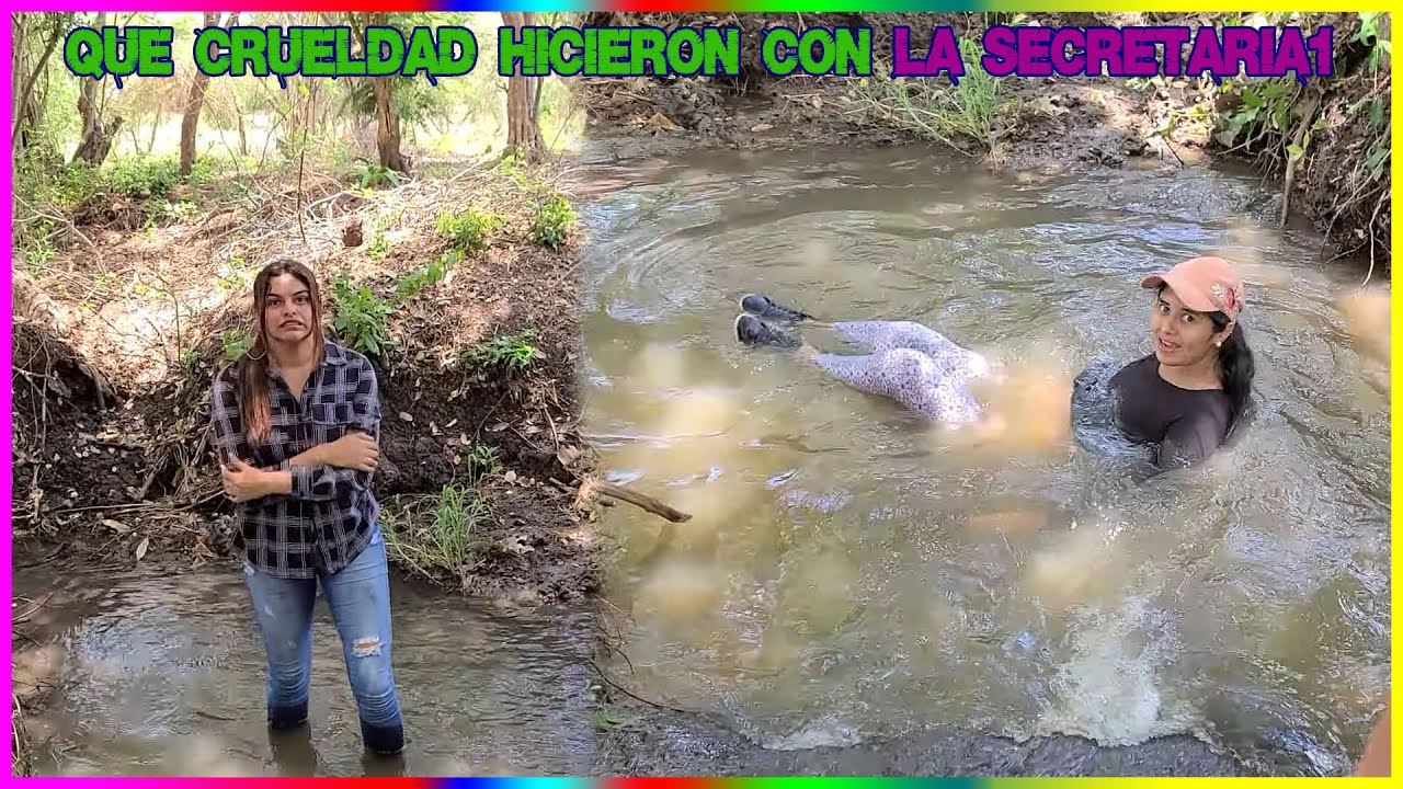 Esta fue la crueldad que hacen con la secretaria, Jackelin la pidió para meterse al agua.