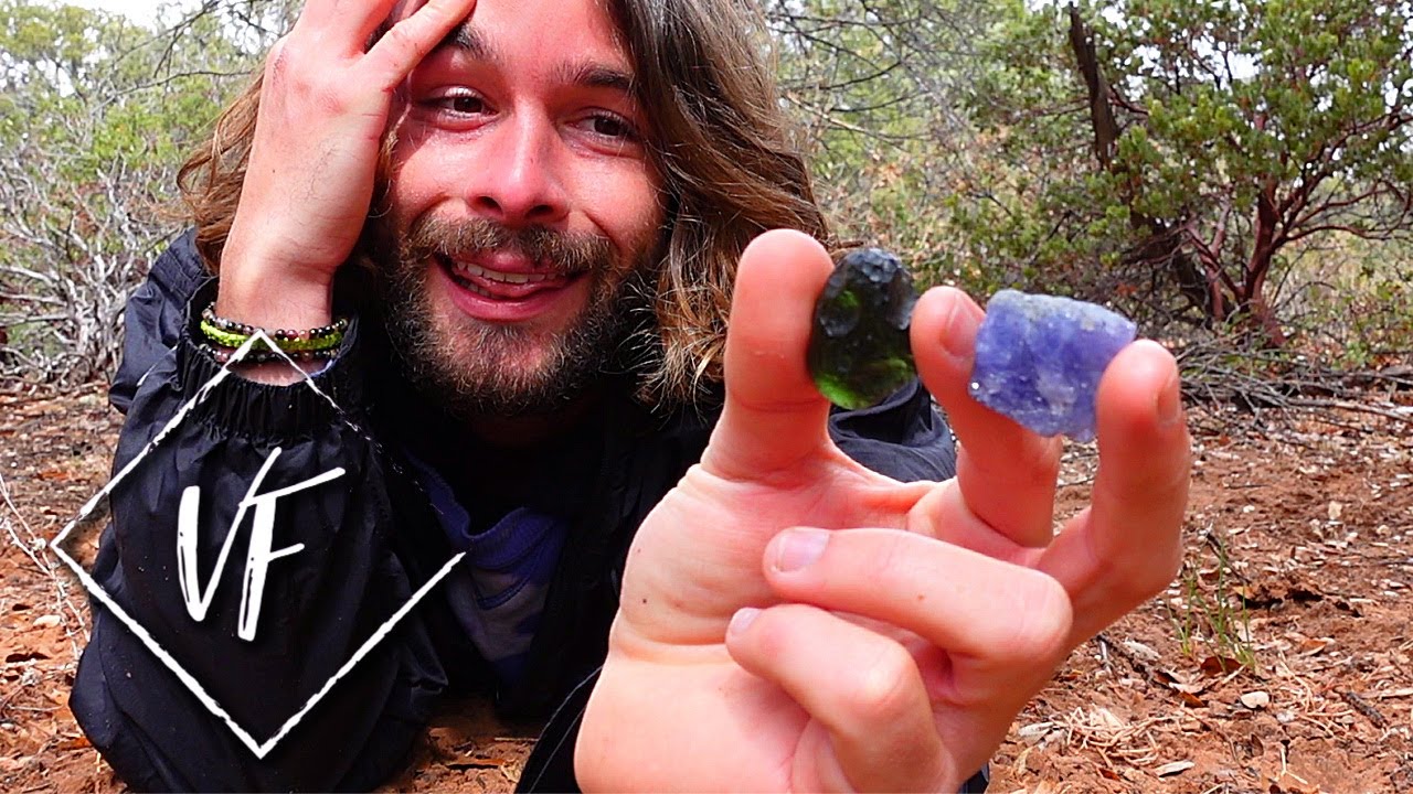 SERIOUSLY...Pair TANZANITE Crystal With MOLDAVITE Tektite (Synergy 12 Crystals)
