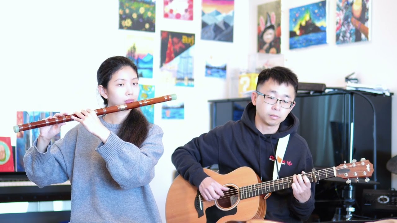 女儿情 笛子吉他合奏 | A Maiden’s Love | Chinese & Guitar