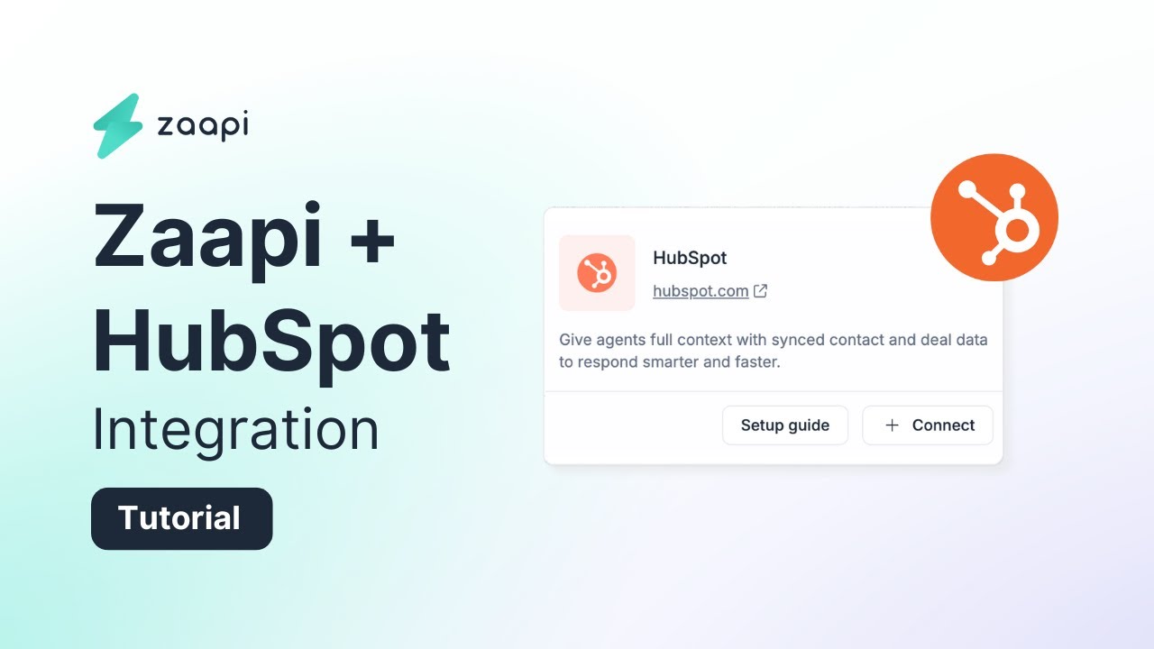 [EN] FAQ Zaapi EP9 - How to Integrate HubSpot CRM | Easy Setup