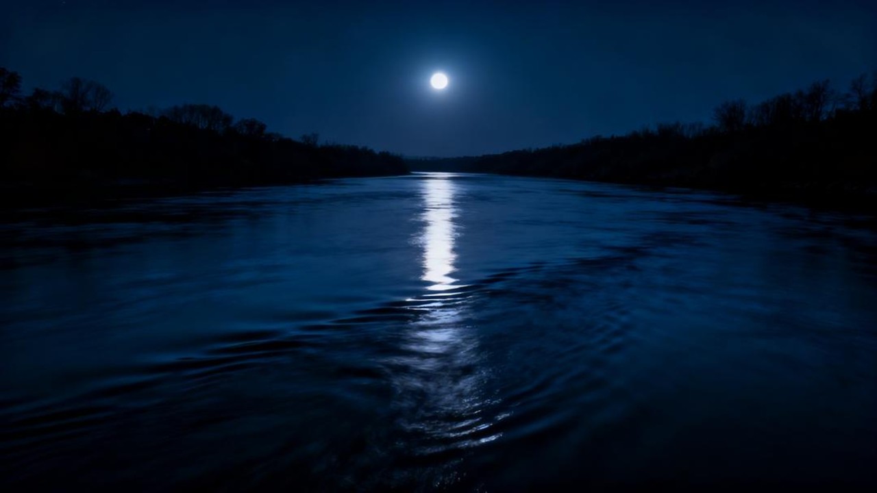 Pure River Night Sound 🌊 ASMR Sleep Ambience &ndash; No Birds, No Music