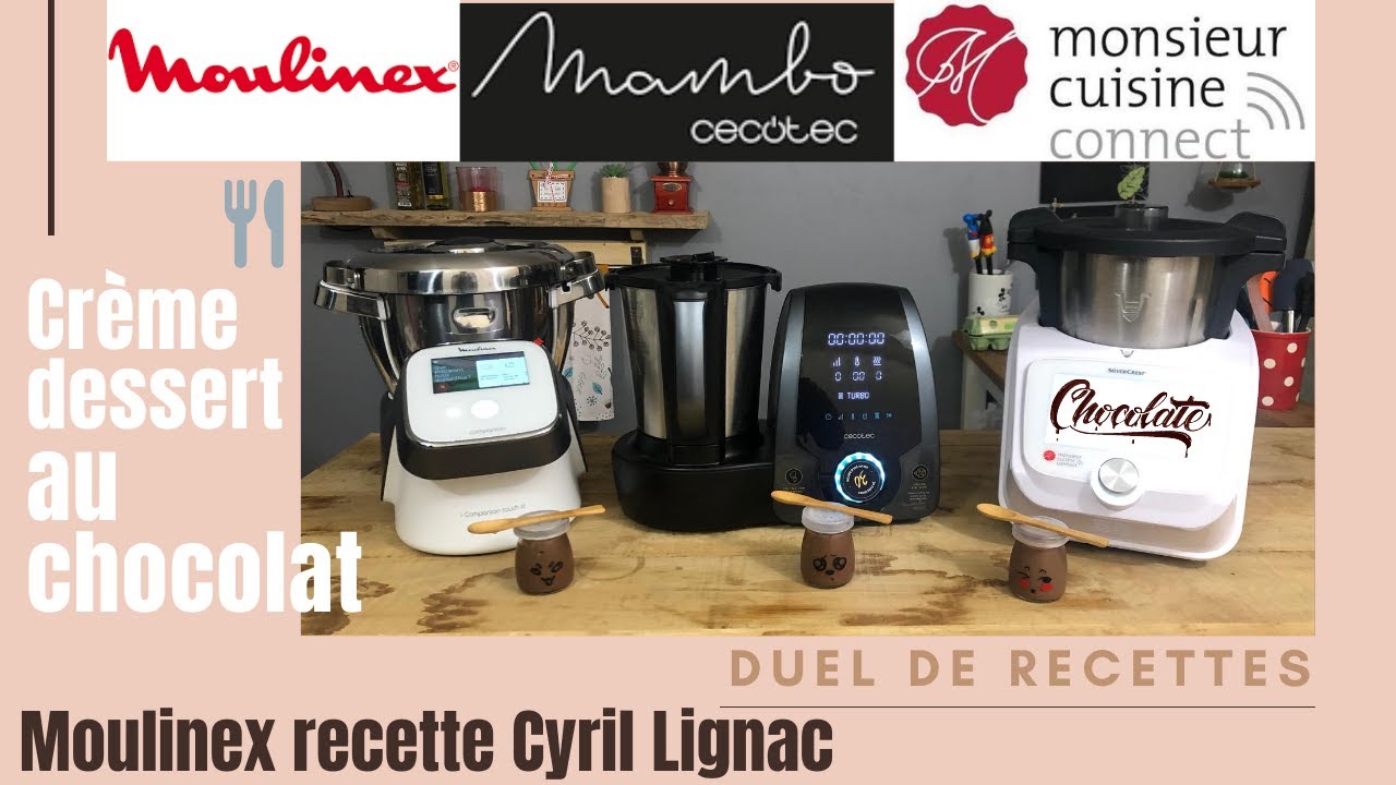 DUEL DE RECETTES : CREME DESSERT CHOCOLAT  DE CYRIL LIGNAC (CompanionTouchMAMBO  MCC) SandCook&Look