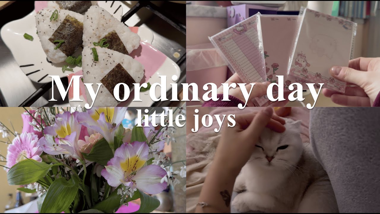 Ordinary Days in My Life 🫖 Silent vlog + Cozy Music | Happy little things | Flowers & Onigiri