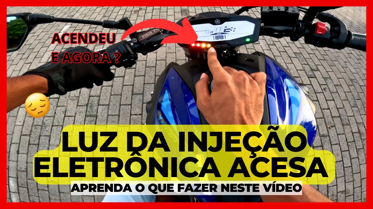 YAMAHA MT07 - VEJA O QUE FAZER SE A LUZ DA INJEÇÃO ELETRÔNICA FICAR ACESA !
