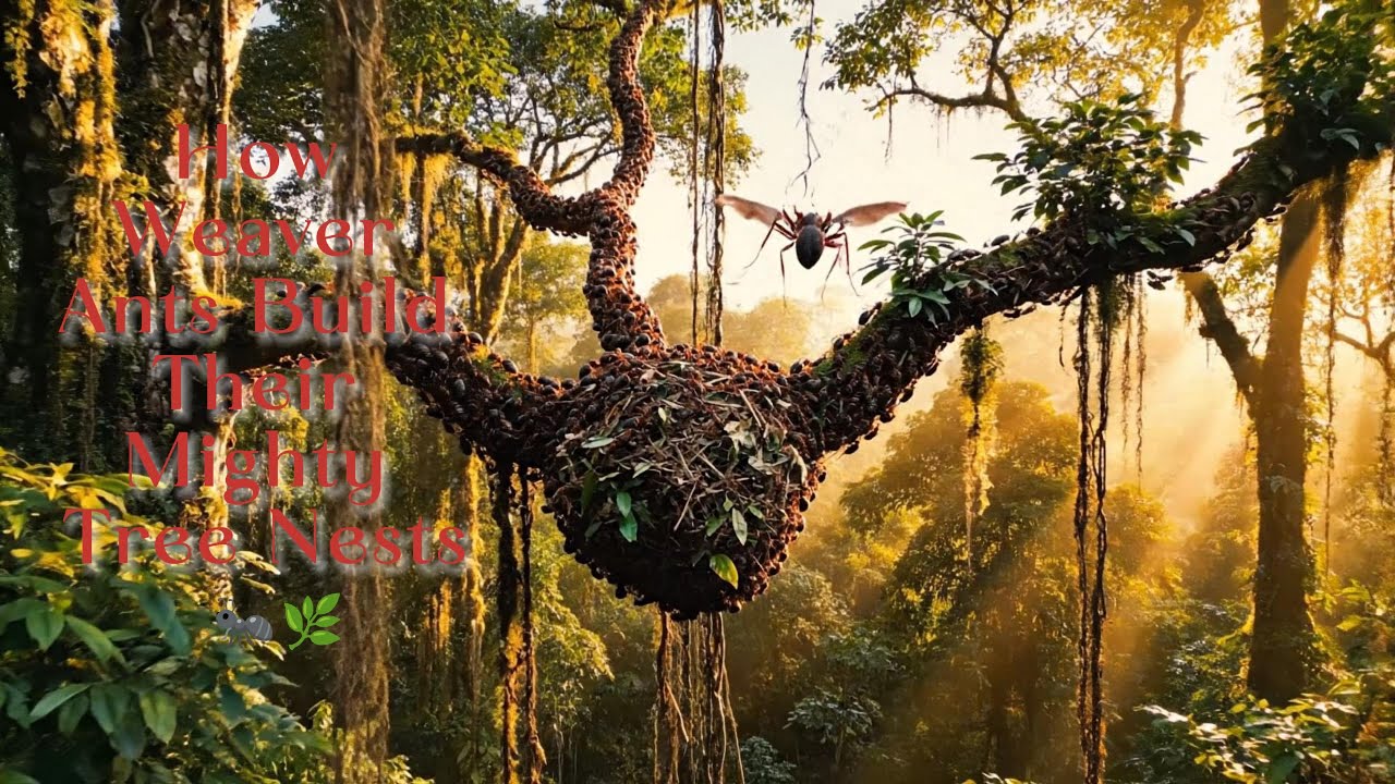 The Ant Warriors’ Journey – How Weaver Ants Build Their Mighty Tree Nests 🐜🌿