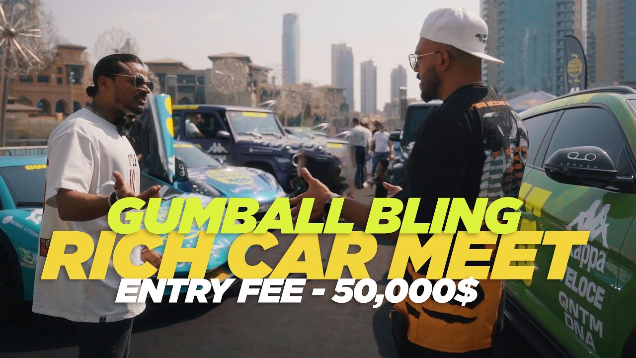 Million dollar Gumball dubai bling - most expensive car rally