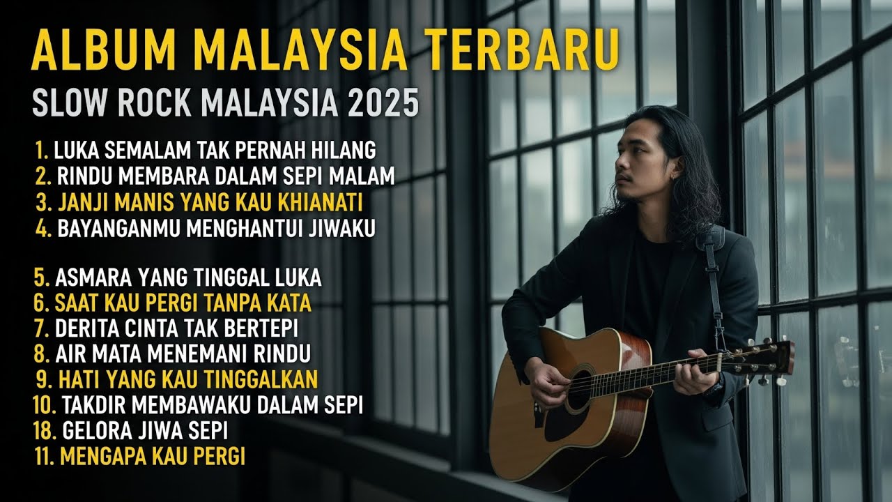 Full Album Slow Rock Melayu Romantis – Lagu Sedih 90an Paling Populer & Bikin Baper Hati dan Jiwa