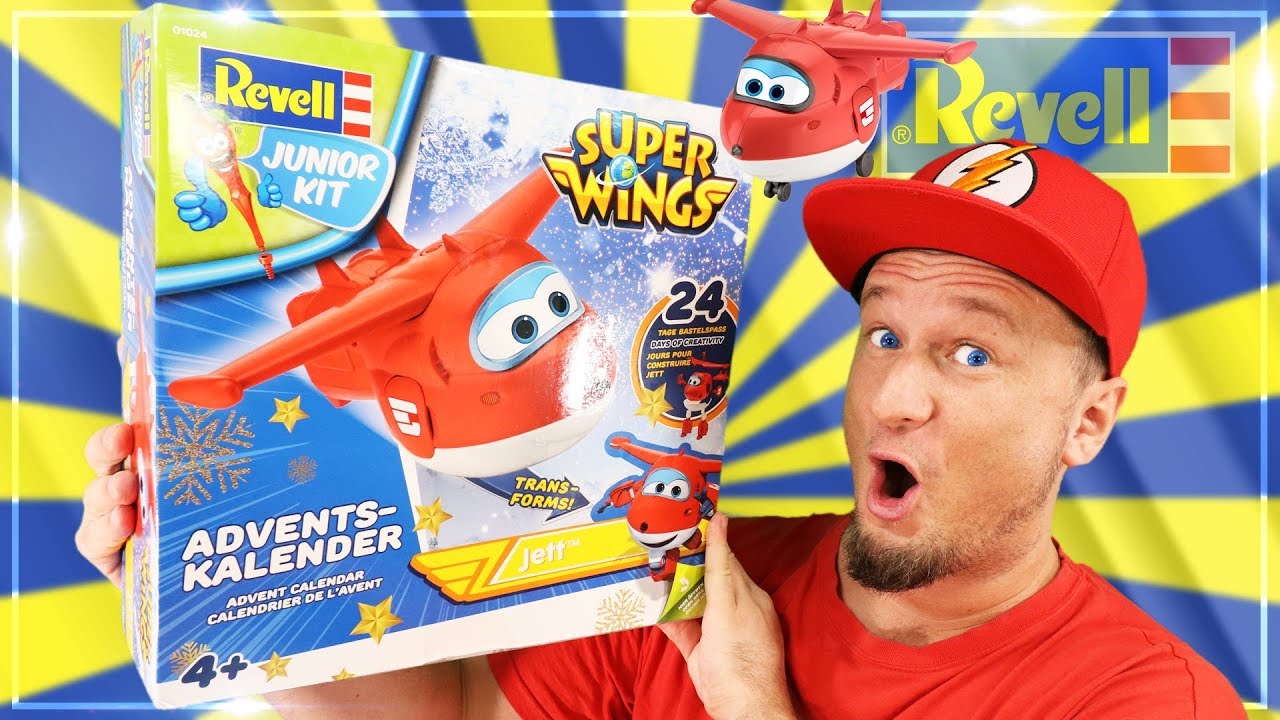 Revell Junior Kit JETT Super Wings ADVENTSKALENDER Unboxing Deutsch