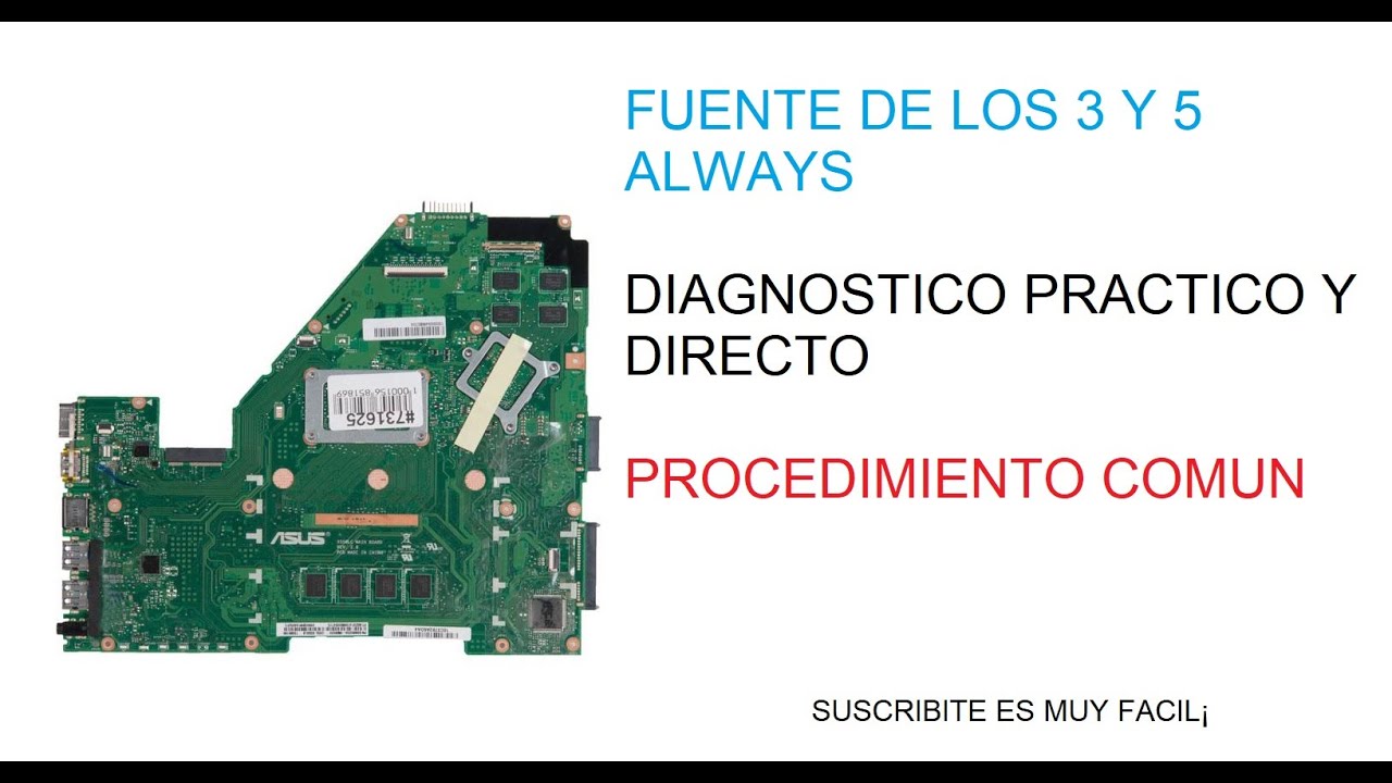 Laptop ASUS No enciende- analisis comun.