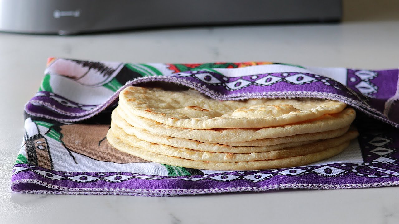 Homemade Flour Tortillas using a Stand Mixer