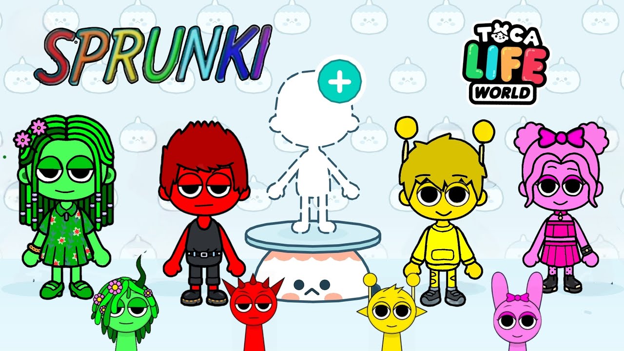 Drawing Sprunki but human: in Toca Boca -Sprunki Mix: fun time