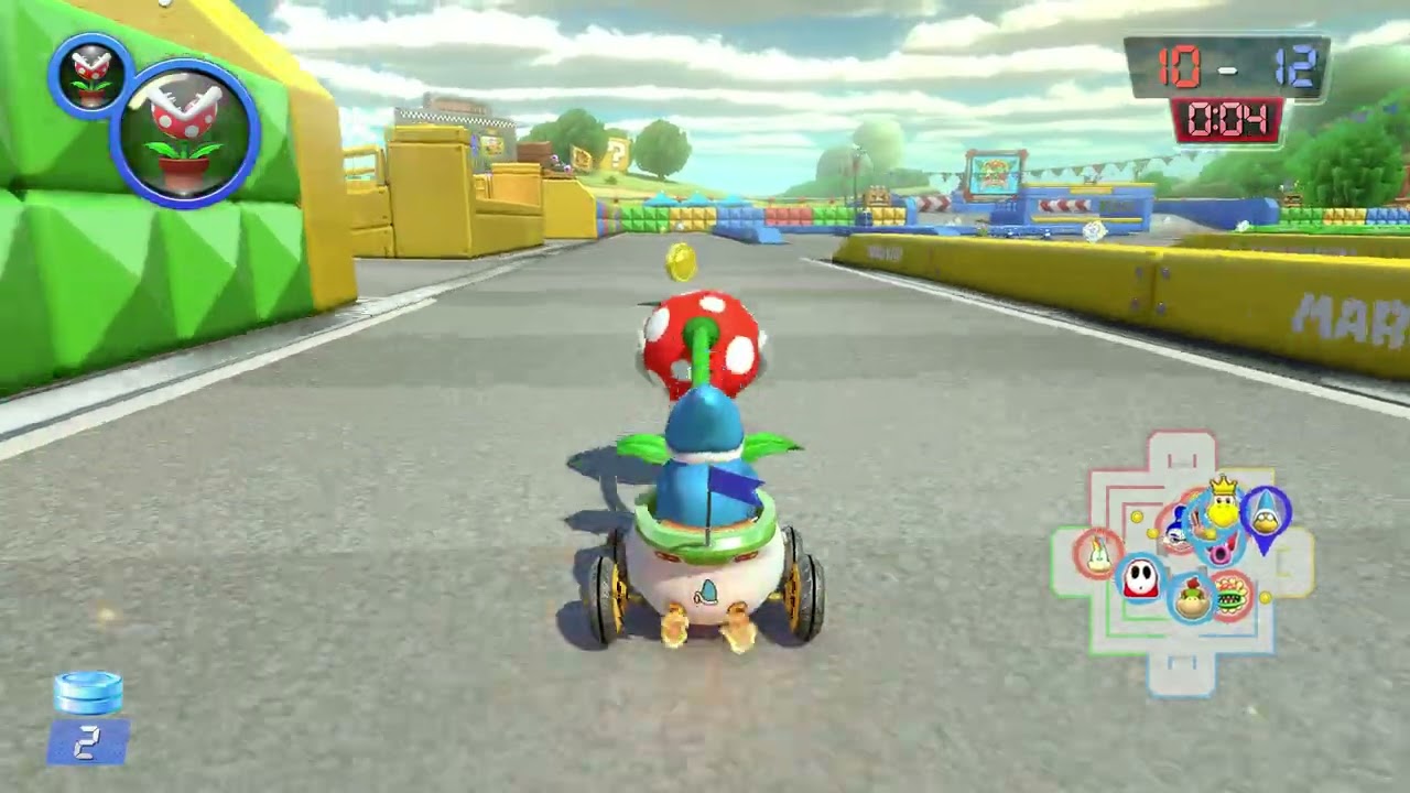 Mario Kart 8 Deluxe - Custom Items (Piranha Plants) (Coin Runners) (1 Minute) (Teams)
