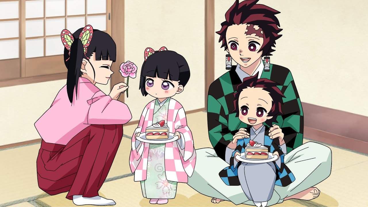 【鬼滅の刃】炭治郎とカナヲの子供、5歳の誕生日～生まれてきてくれてありがとう～【炭カナ/アニメ3期/刀鍛冶の里編/きめつのやいば/声真似】