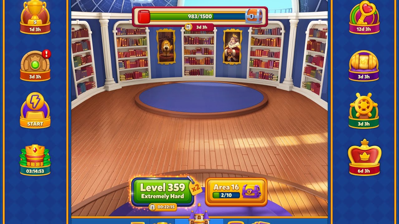 Royal Match Tutorials | Levels 359-369 First Try | Lost 900 coins in this challenge.