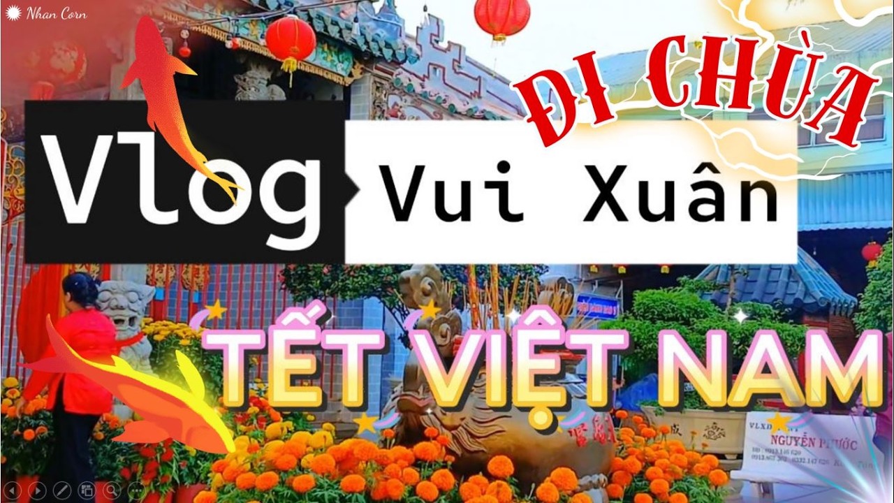Quá Nhiều LÌ XÌ Chúc Xuân, Đầu Năm Đi Chùa Xin Xăm, Ăn Món Bò Bía Chay Ngon Nhất - Tết Đoàn Viên