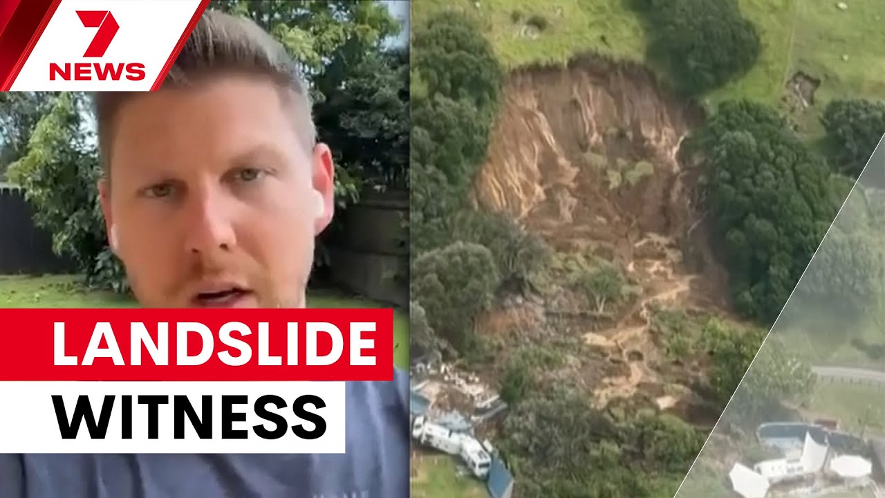 'It was like a freight train': Tourist's shock as mountain collapses behind him in New Zealand|7NEWS
