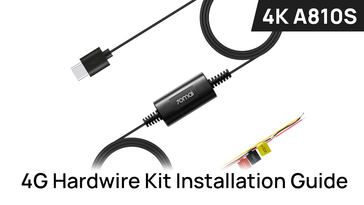 70mai 4G Hardwire Kit Installation Guide & AI Motion Detection Demo 4K A810S