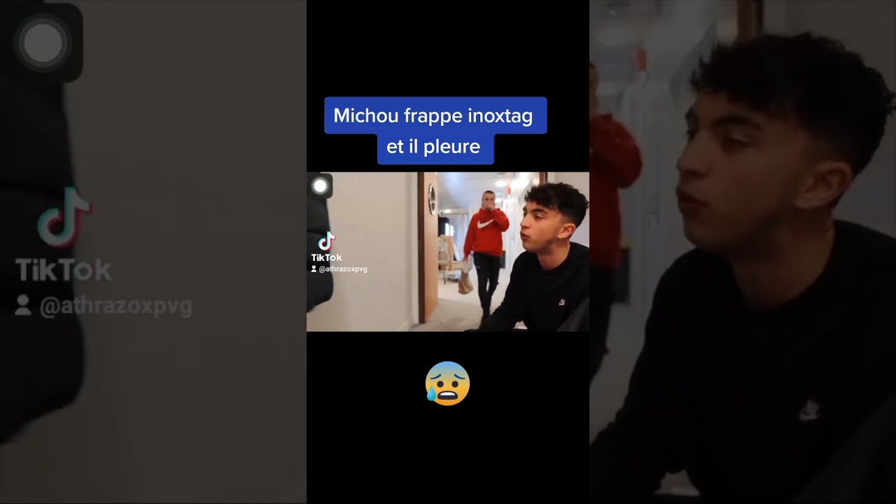 Michou frappe inoxtag et il pleure 😱😱😱#shorts #tiktok #viral #inoxtag #michou #bagarre