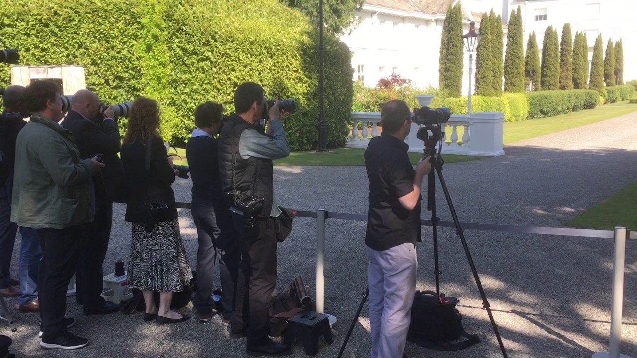 Prince of Wales and Duchess of Cornwall visit Áras an Uachtaráin