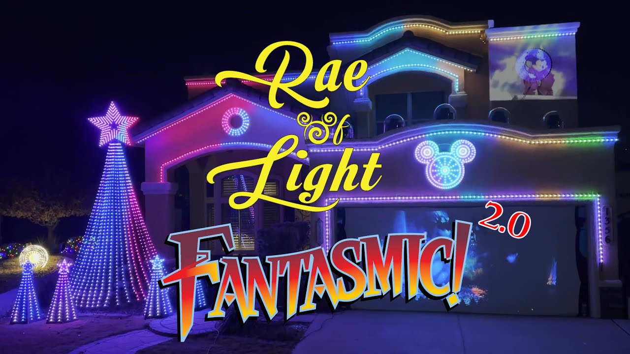 Fantasmic! 2.0 Christmas Light Show - Rae of Light (2022)