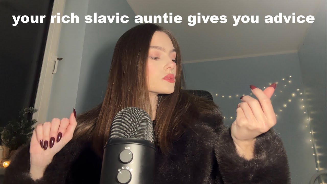 ASMR your rich aunt chit-chats with you (strong slavic accent)
