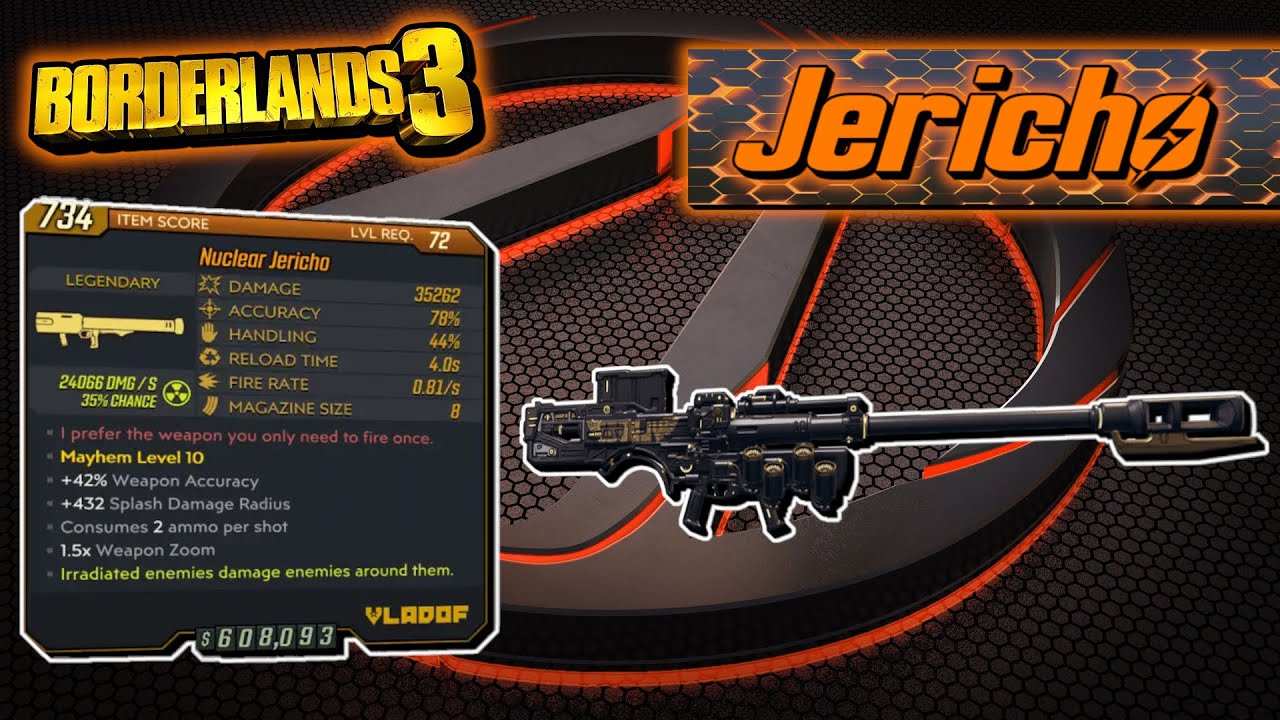 Legendary Item Guide | Jericho | [Borderlands 3]