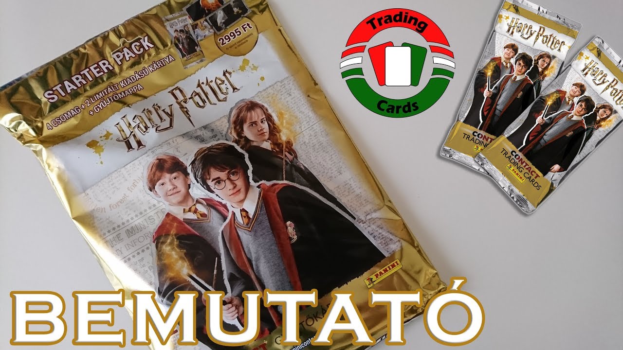 Harry Potter Panini Contact Trading Cards Starter Pack | Bemutató
