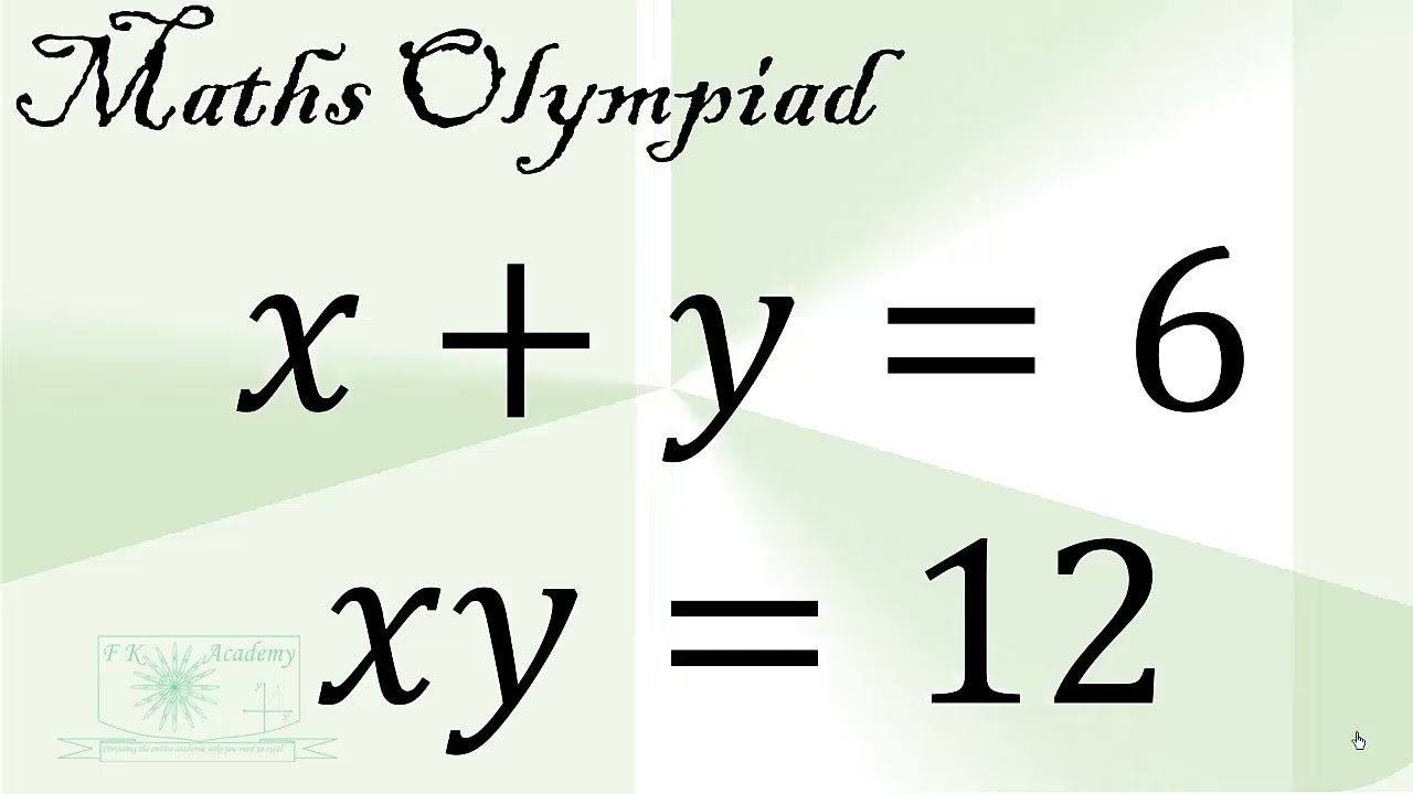Germany | Can you solve this? | A nice math olympiad problem.