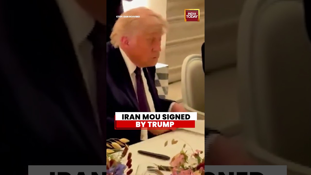US-Iran Peace Deal: Trump Signs Iran MOU at Versailles Dinner Hosted by Macron | US-Iran Peace Push