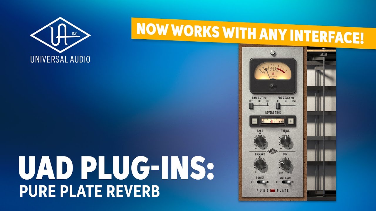 Universal Audio UAD Pure Plate Reverb Plug-In Demo