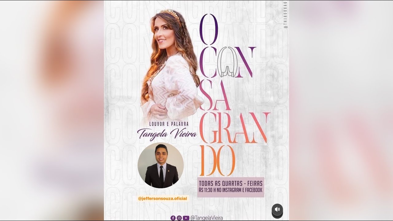 O Consagrando #3 #tangelavieira Pastor. Jefferson Souza.