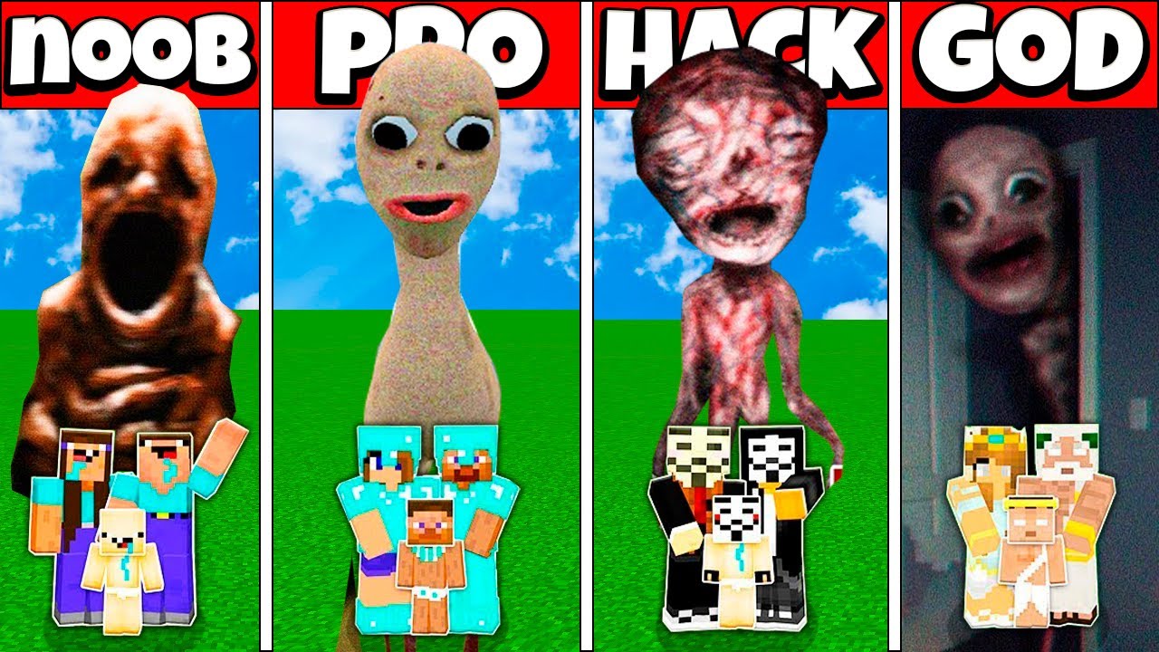 Minecraft Battle: FAMILY FORGOTTEN BABY HOUSE BUILD CHALLENGE NOOB vs PRO vs HACKER vs GOD Animation