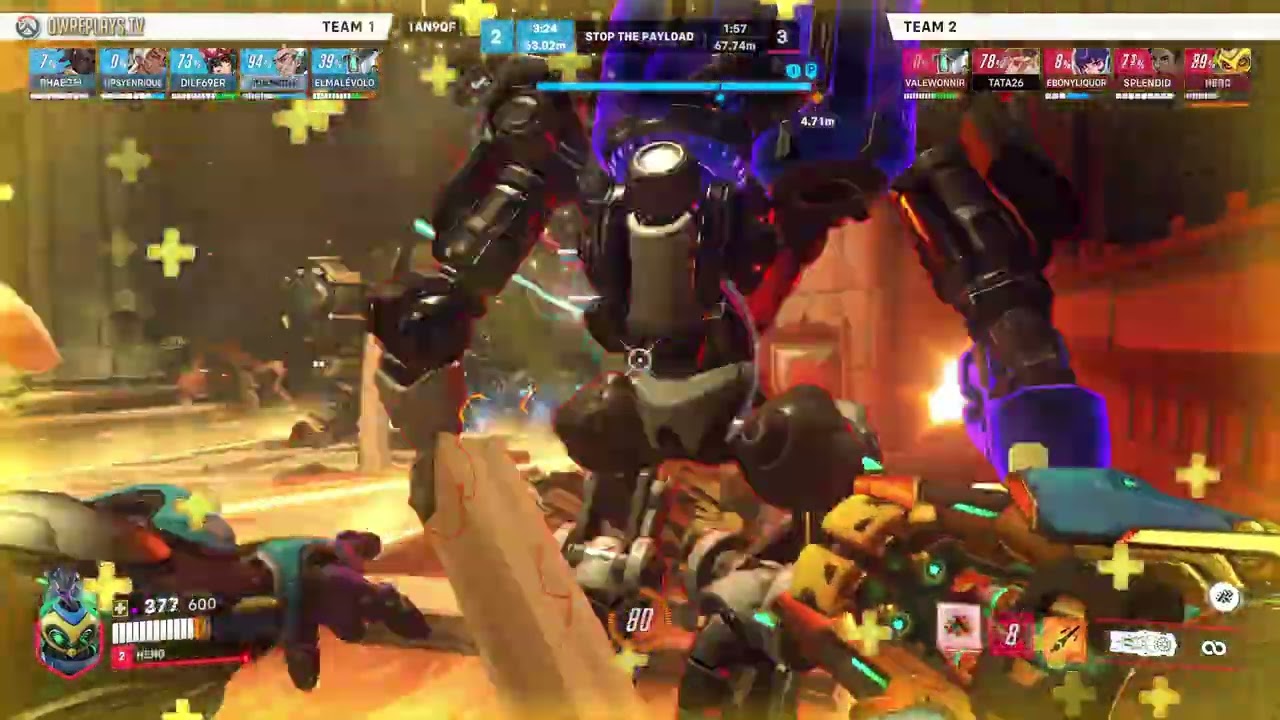 Gold Playstation Orisa by HERO — Overwatch 2 Replay 1AN9QF