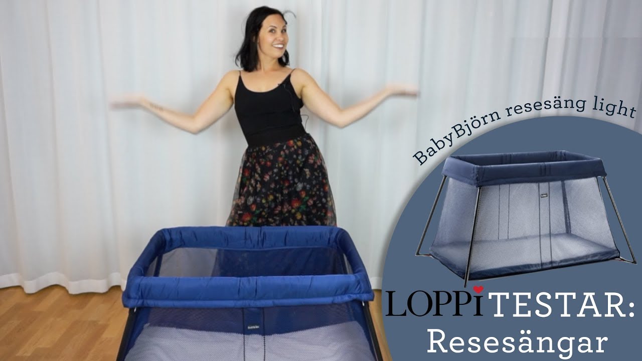 EMELINA TESTAR: Babybjörn resesäng light