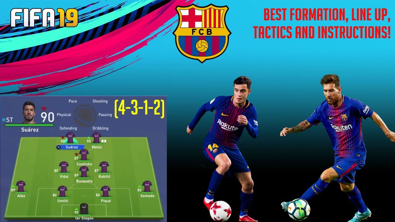 (UPDATE) FIFA 19 FC BARCELONA REVIEW - Best Formation, Best Tactics and Instructions
