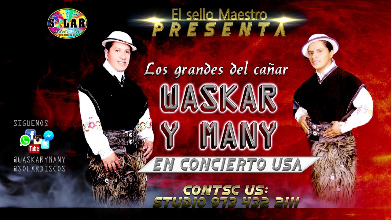 WASKAR Y MANNY-▷EN CONCIERTO USA ▷CHICHA MIX 2020 ◄Solar Discos© AUDIO MASTER HD