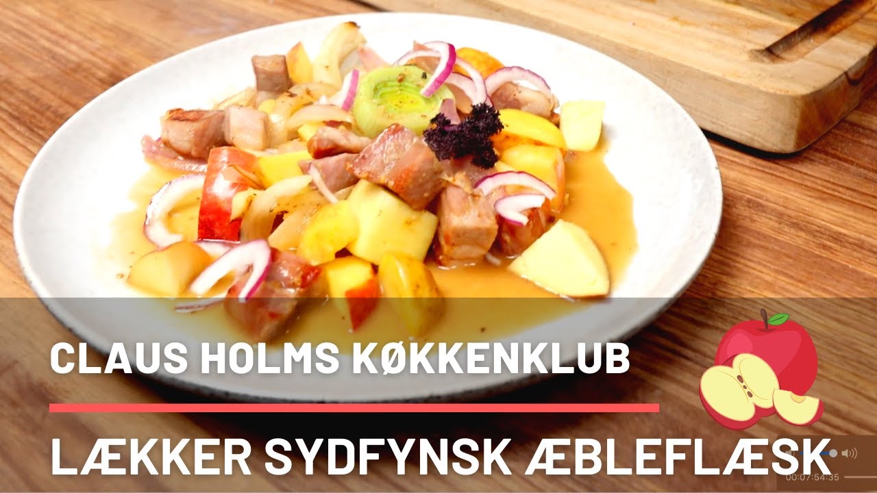Æbleflæsk på den sydfynske måde. Kokken Claus Holm tager dig med på eventyr i hans sydfynske køkken.