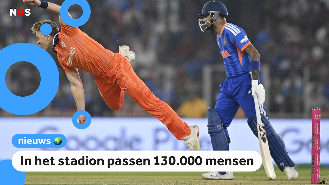Nederlands cricketteam speelt in een van de grootste stadions ter wereld
