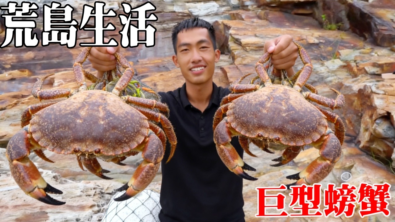 体验悠闲的荒岛生活！第一天搭建庇护所，整点小螃蟹来吃，真是悠闲的一天！【探索兄弟】