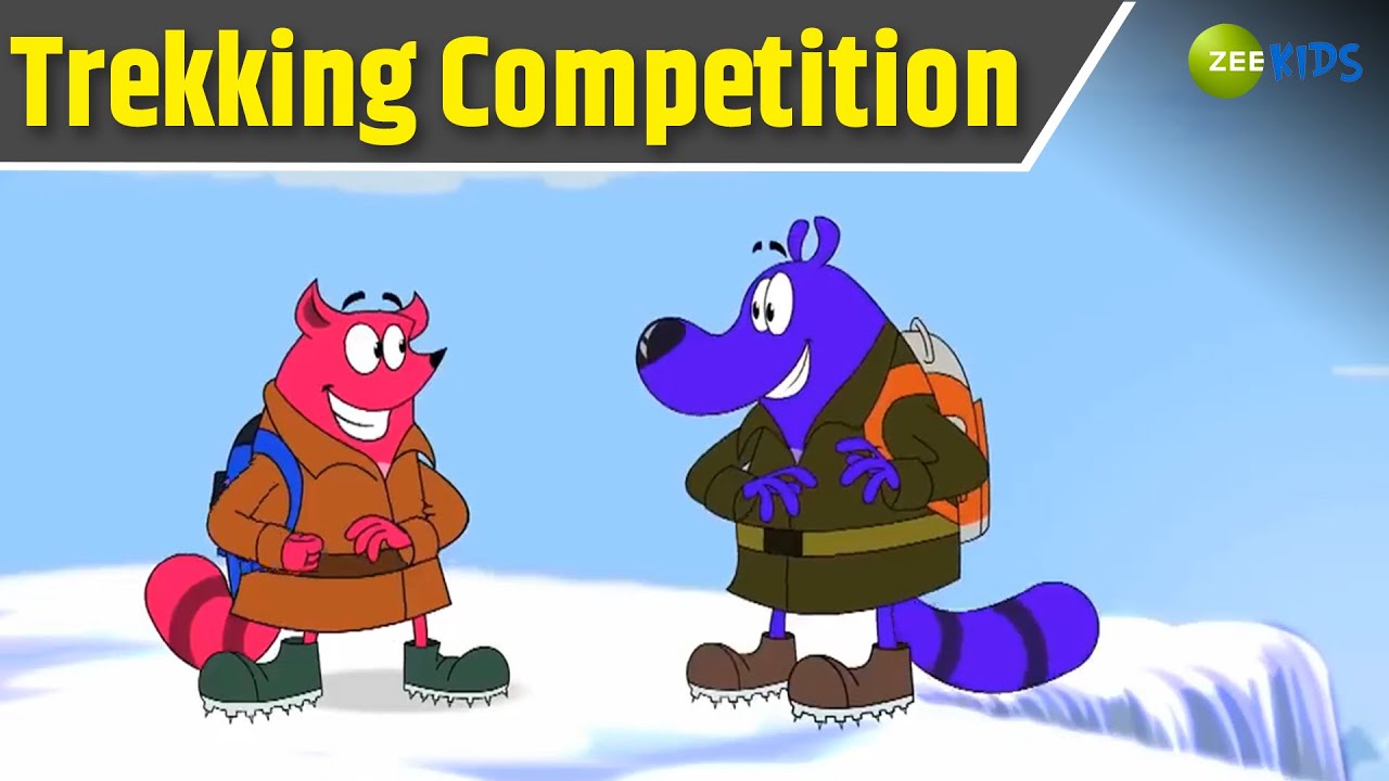 Trekking Competition | Pyaar Mohabbat Happy Lucky | Trek | Comedy Cartoon | Hindi Story | KidZ