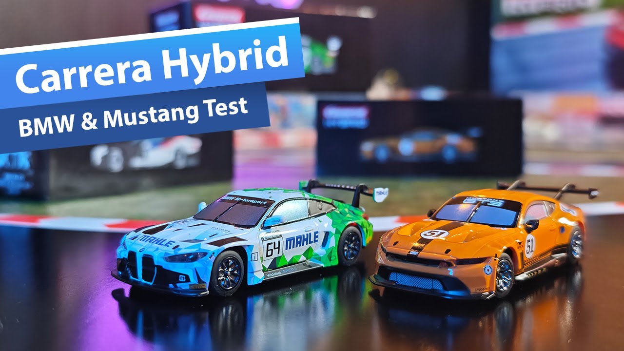 Carrera Hybrid: BMW M4 & Ford Mustang Test / Review - Erster Eindruck und fahren im Multiplayer