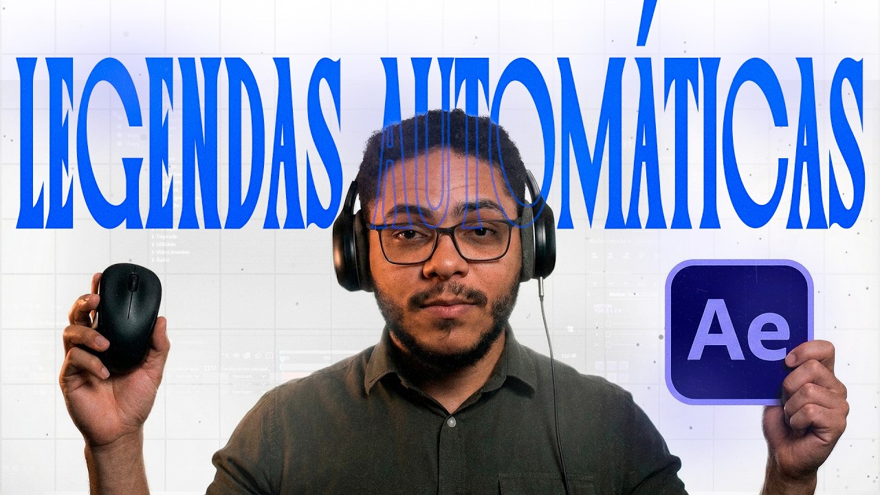 Como criar LEGENDAS AUTOMÁTICAS no AFTER EFFECTS (Rápido e Fácil)