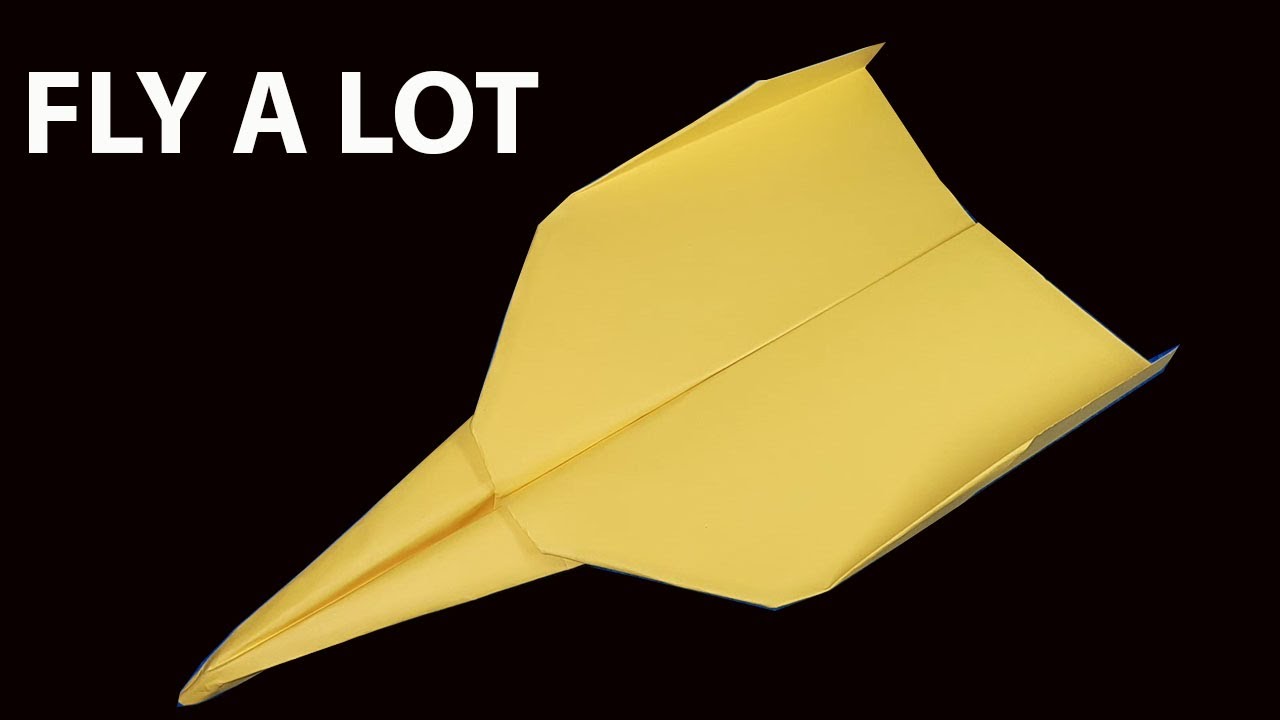 How to Make a Paper Airplane That FLYES FAR and LONG!