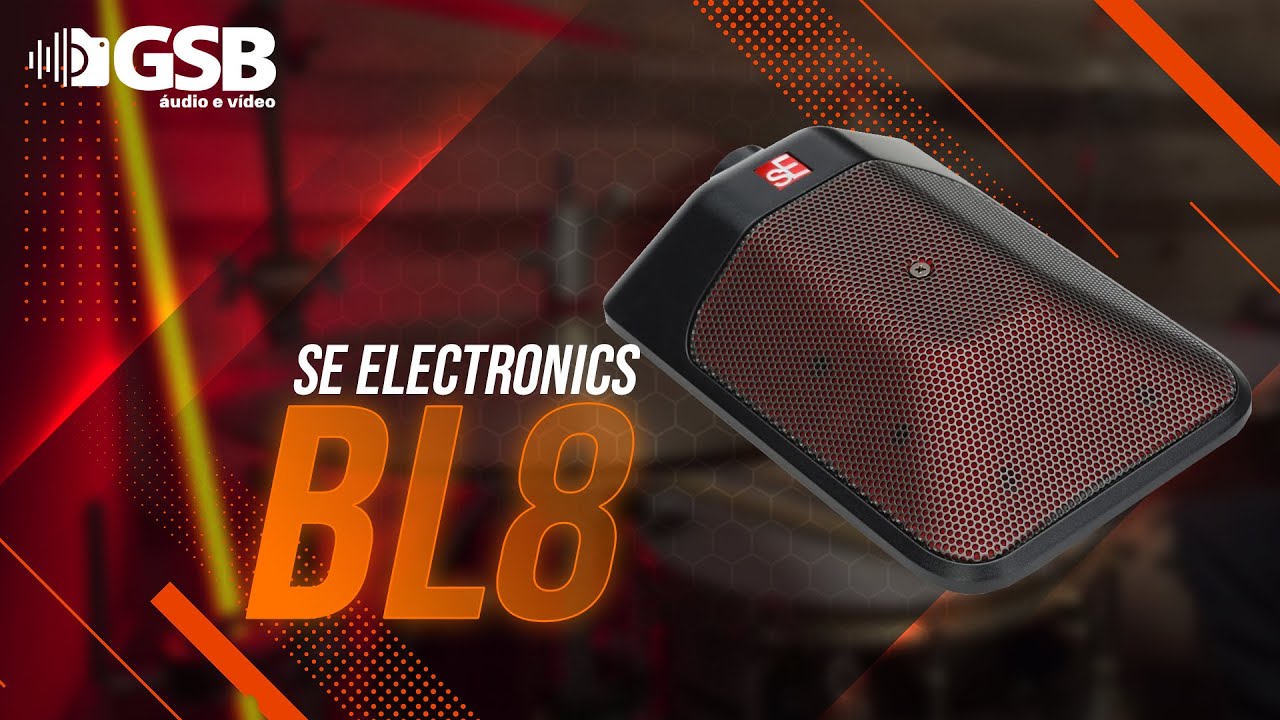 Microfone BL8  - MUITO mais do que um simples  microfone para bumbo!