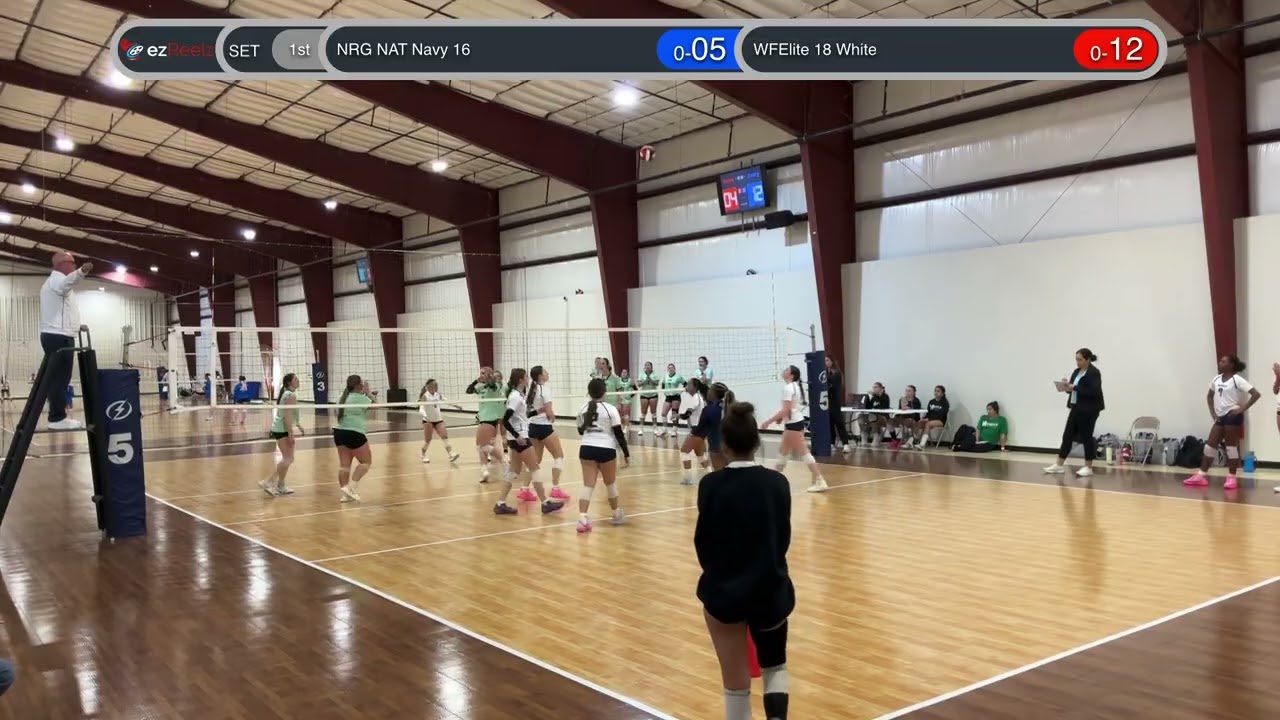 2026-02-14, Day 1, Match 1, 1st Set, NRG NAT Navy 16 vs WFElite 18 White 15-25